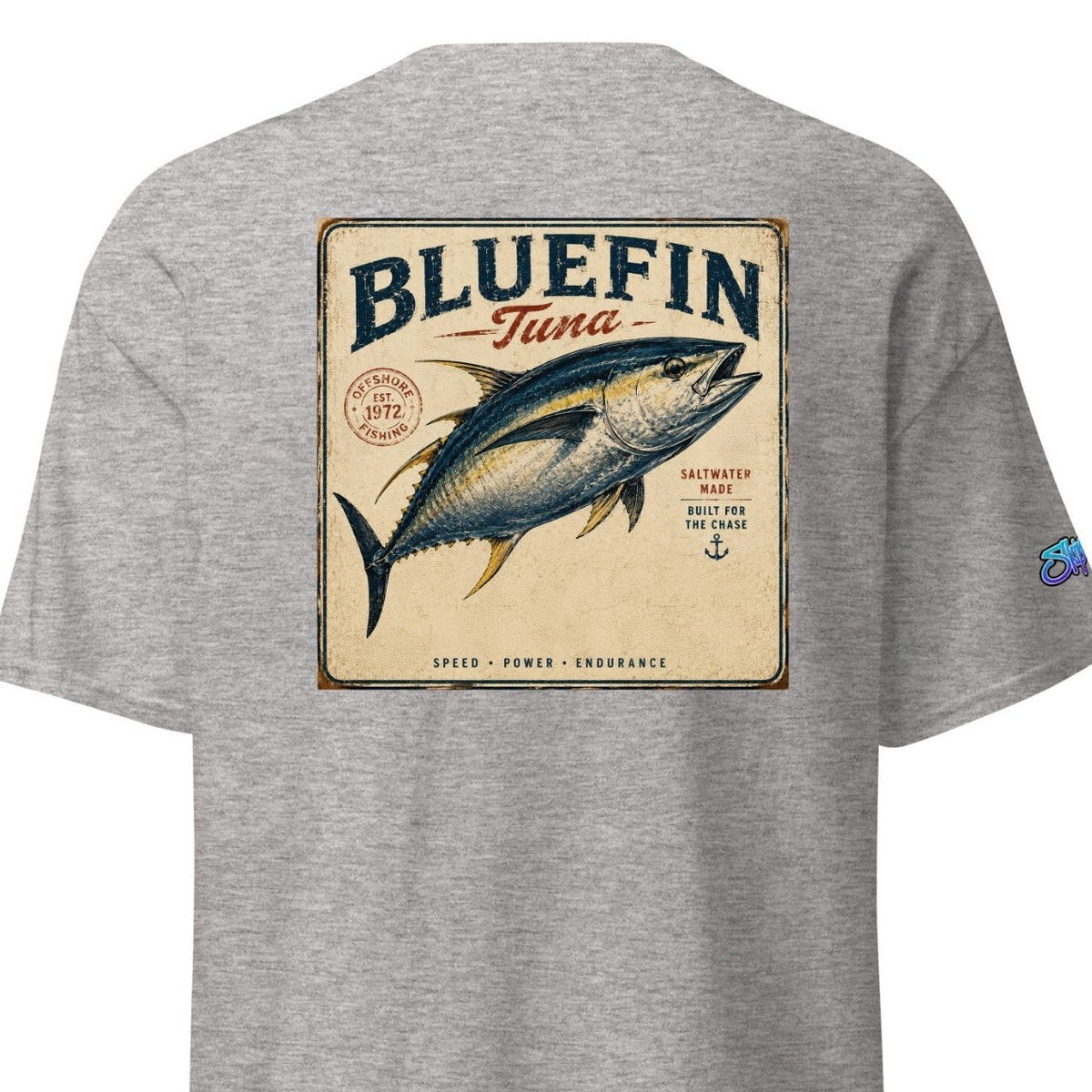 VINTAGE BLUE FIN - Unisex classic tee